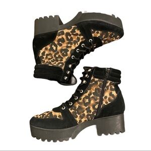 Steve Madden Platform Leopard Print Hiker‎ Boot